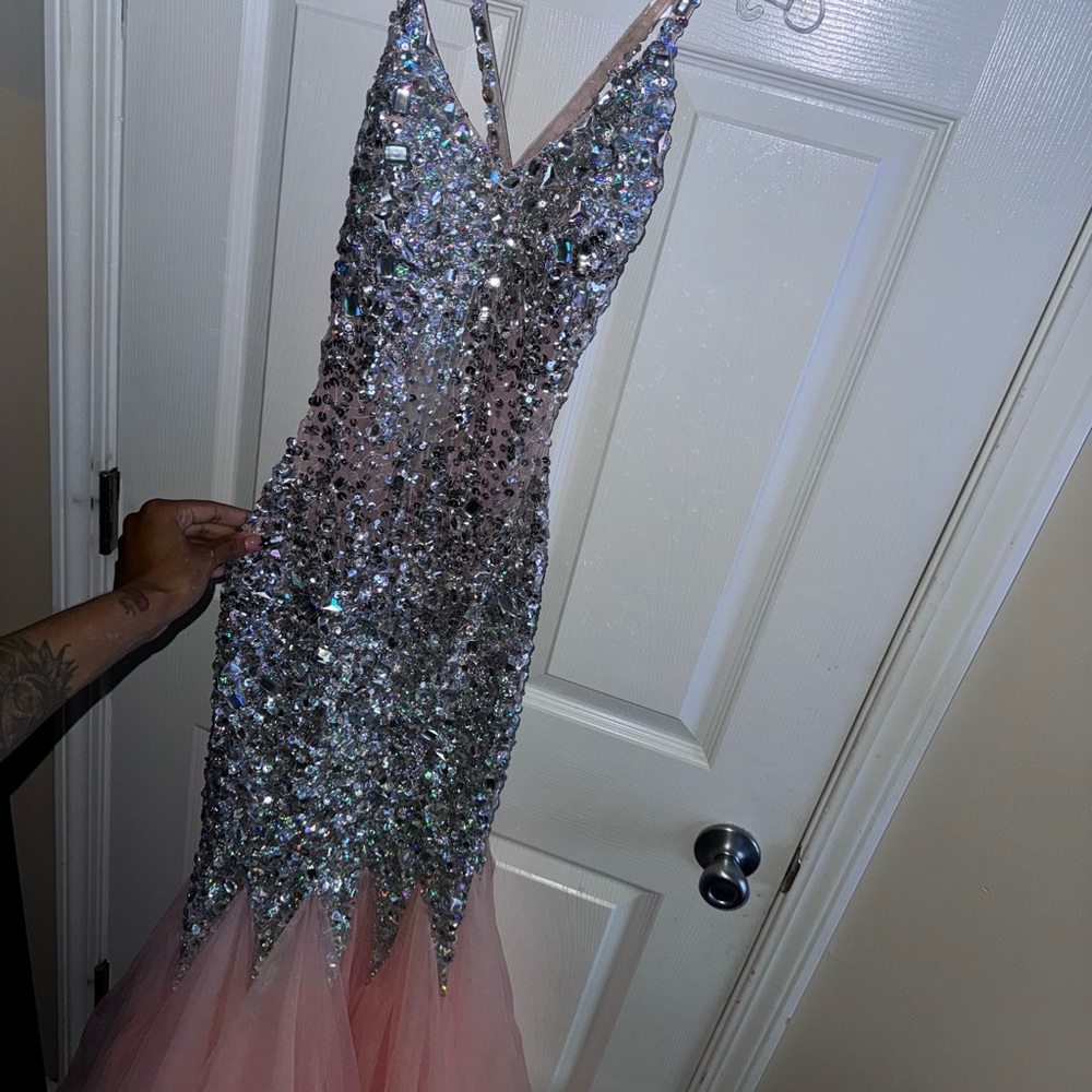 Sparkling Sequin Pink Gown